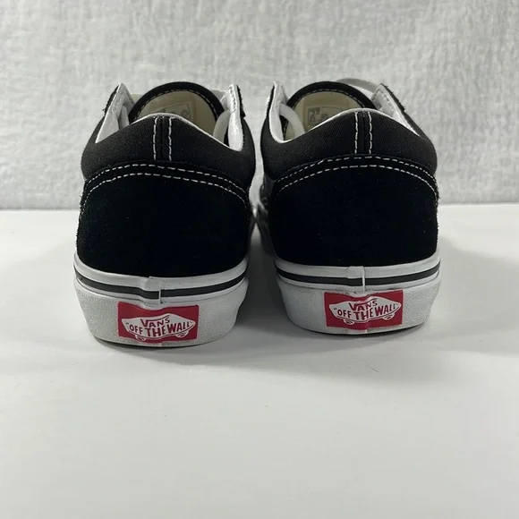 Vans Old Skool Black White Youth Size 3 Unisex - Picture 4 of 8